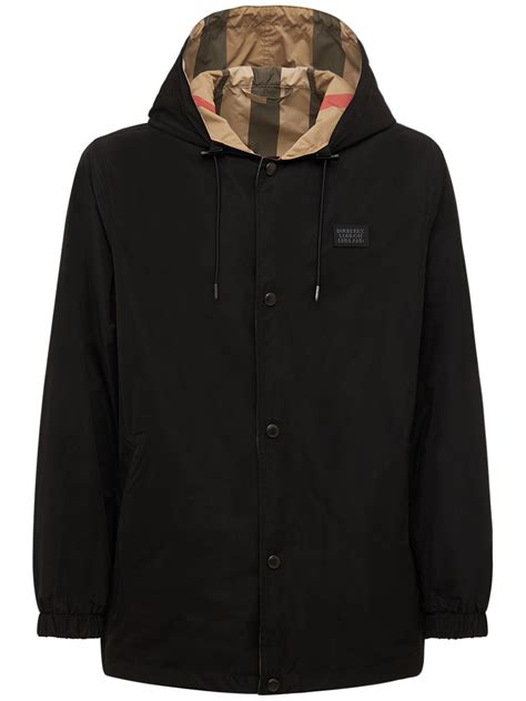 Reversible Check Jacket in Black 